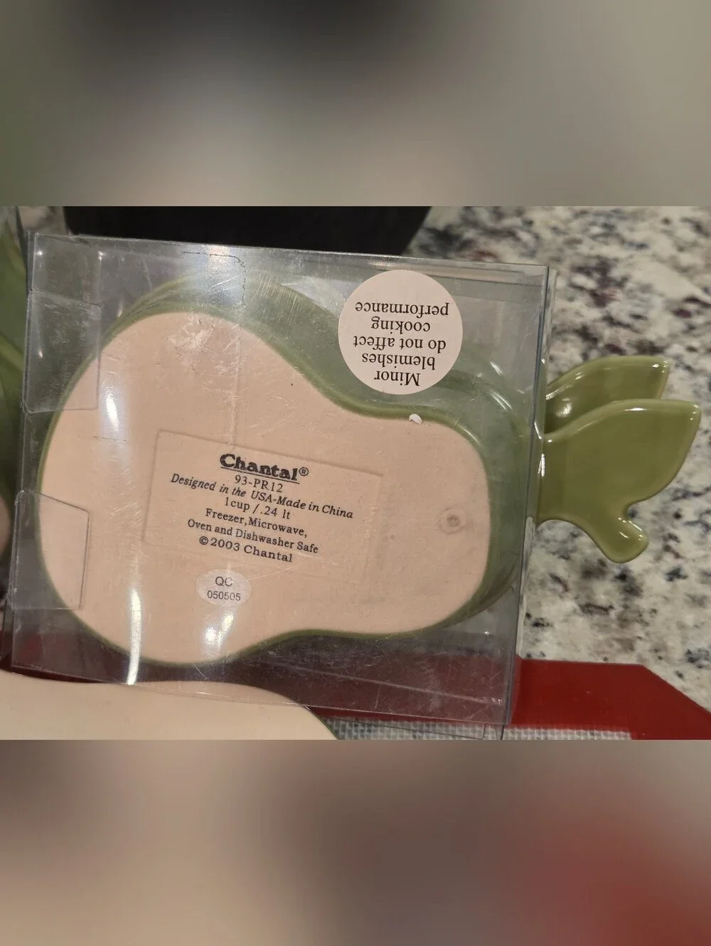 Green Pear-Shaped Ceramic Serving Dish